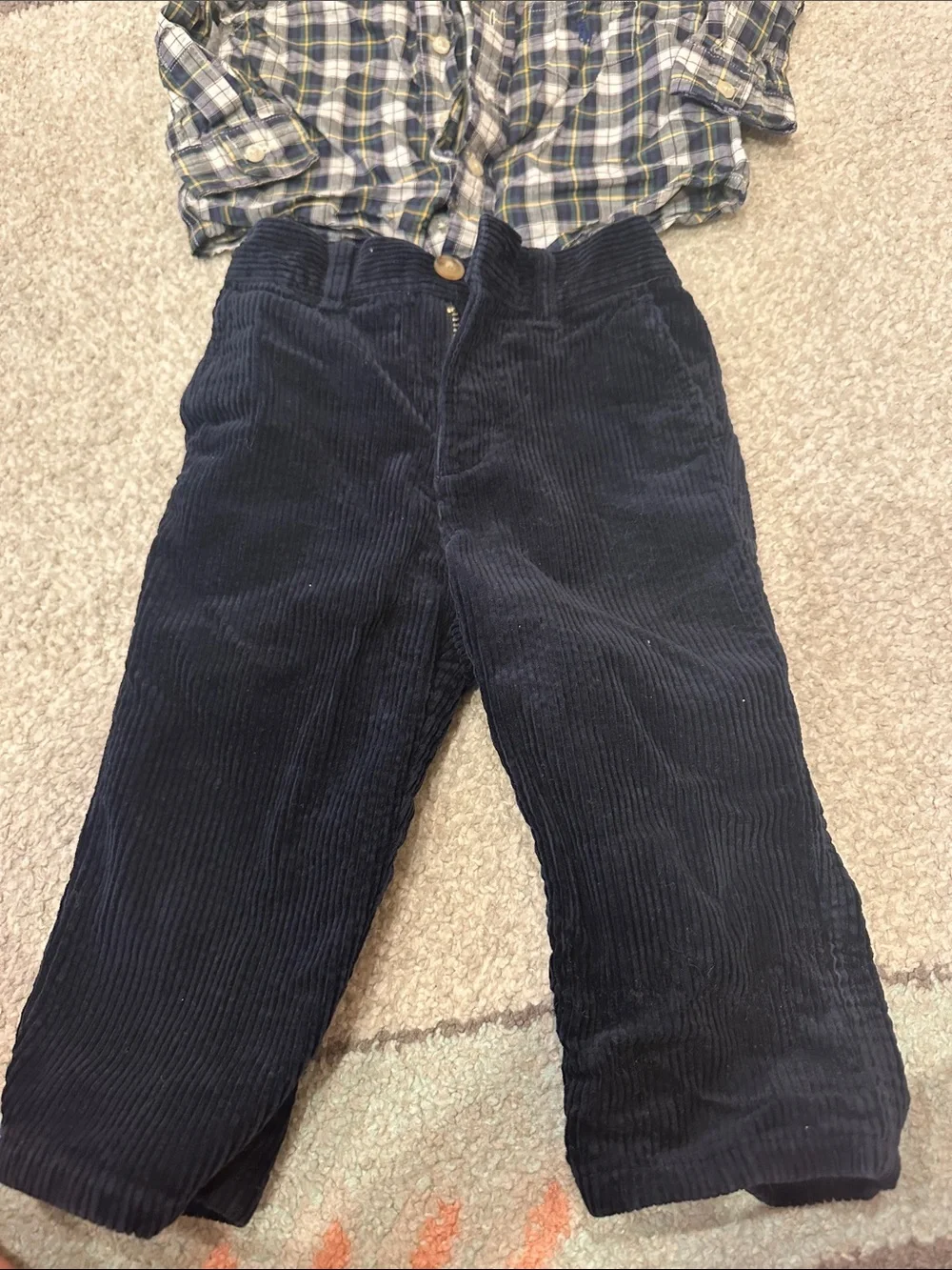 Baby boys dress shirt and pants set